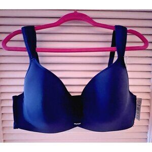 NWT NAUTICA Womens Bra Size 40DD Lightly Lined Navy Blue Underwire Comfort Strap
